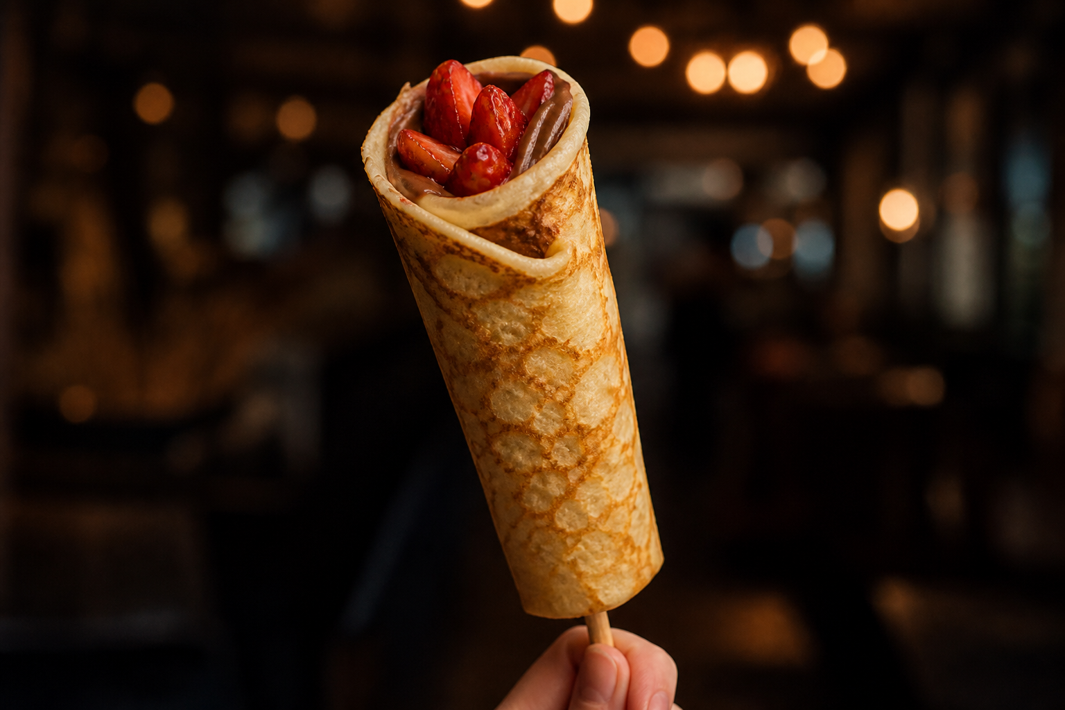 Crepe Nutella no Palito